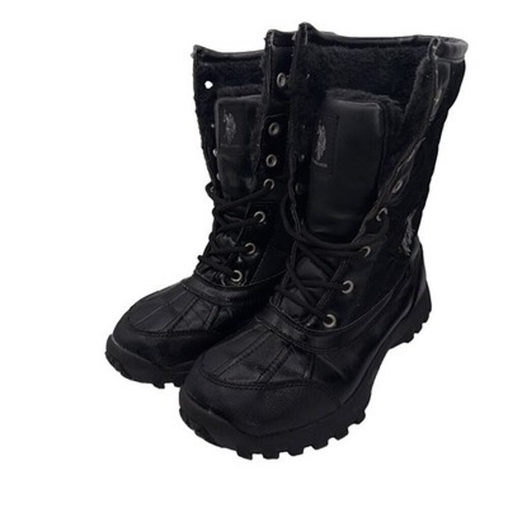 Size 8 - Women’s U.S. Polo Association Boots - Black Faux Fur Lined - JTA4111